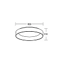 Brumberg overflade lampe GEORGA 2CCT DIM CCT Switch, ringform IP20, sort mat dæmpbar
