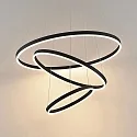 Brumberg Pendel GRAHAM 3-fold, ringform IP20, sort mat dæmpbar