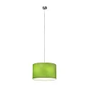 Pendel SOFT TUBE 380 E27 IP20, grøn, nikkel mat dæmpbar