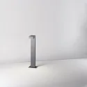 Brumberg Outdoor LED bollard light, IP65, 230V AC, 60cm, 9W 3000K 210lm, incl. 50cm power cable, structured graphite
