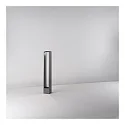 Brumberg Outdoor LED bollard light, IP54, 230V AC, 60cm, 9W 3000K 310lm, incl. 50cm power cable, structured graphite