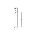 Brumberg bollard lamp COOQUEE E27 IP65, black, transparent