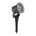 Jordspydslampe med stik IP65, sort 