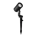 Jordspydslampe med stik IP65, sort 
