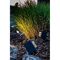 Brumberg Outdoor LED floor spot BLOKK, IP65 IK07, 22W 3000K 1620lm 36°, swivelling, structured graphite
