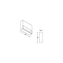 Brumberg outdoor wall luminaire MADURA CCT Switch, impact resistant, switchable IP65, powder coated, graphite grey 