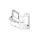 Brumberg Projektørlys MATRIX MEGA svingbar, direkte IP66, mat, titan 