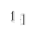 Brumberg Overfladespot WALLWASHER IP66, titan dæmpbar