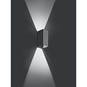 Brumberg Udendørs wall luminaire IDAS up / down, firkantet, omskiftelig IP54, mat, grafit grå 