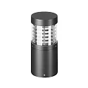 socket luminaire ZAGAMI IP54 cylindrical, switchable LED IP54, graphite grey 