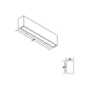Brumberg Udendørs wall luminaire DARBEE omskiftelig LED IP65, grå 