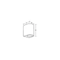 Brumberg Udendørs wall luminaire LIFOU 1-flamme GU10 IP65, pulverlakeret, sort mat dæmpbar