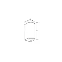 Brumberg Udendørs wall luminaire LIFOU 2-flammer GU10 IP65, pulverlakeret, sort mat dæmpbar