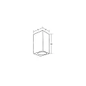 Brumberg Udendørs wall luminaire LIFOU 2-flammer, firkantet GU10 IP65, pulverlakeret, sort mat dæmpbar