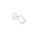 Brumberg outdoor wall luminaire LOMBOK GU10 IP44, powder coated, graphite grey dimmable