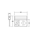 Brumberg Nødlampe EKW IP41, sølv