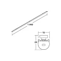 Brumberg LED erstatning LINEO LED T5/T8 150CM REPLACEMENT 2CCT halvrund, CCT Switch, konstant strøm