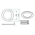 Brumberg adapter, chrom