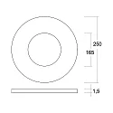 Brumberg cover KACIE MINI round, black