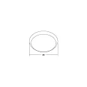 Brumberg Ring MAKIRA Ø 25CM rund, sølv