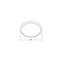 Ring MAKIRA Ø 35CM rund, hvid