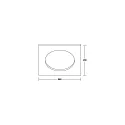 ring MUNA MEGA square, black matt