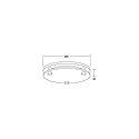 Brumberg Ring MUNA MEGA med diffuser, hvid mat