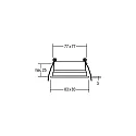 Brumberg Recessed square frame for luminaire COUPLED (BRUM-12640 /-41 /-42 /-43 /-44 /-45), white