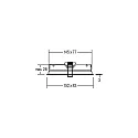Brumberg Recessed square 2-fold frame for luminaire COUPLED (BRUM-12640 /-41 /-42 /-43 /-44 /-45), white