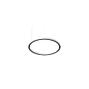 pendant luminaire DEVON Ø 80CM for VDU workstation, Matter controllable IP20, powder coated, white matt dimmable