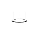 pendant luminaire ANDROS OUT Ø 80CM Matter controllable IP20, powder coated, black matt dimmable