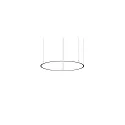 pendant luminaire ANDROS IN/OUT Ø 120CM Matter controllable IP20, powder coated, black matt dimmable