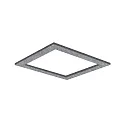 Akustisk element SILENTIUM SQUARE 79.5CM firkantet, grå