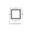 Brumberg acoustical element SILENTIUM SQUARE 79.5CM square, beige