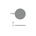Akustisk element SILENTIUM (STRUCTURE) FOR DEVON / 3.5CM / 120CM rund