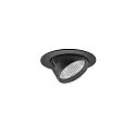 Indbygnings loftlampe ARTEMIS MICRO rund, direkte IP20, sort dæmpbar