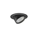 Indbygnings loftlampe ARTEMIS MINI rund, direkte IP20, sort dæmpbar