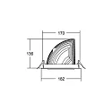 Brumberg recessed luminaire ARTEMIS MAXI round, rotatable, switchable LED IP20, white  42W 5413lm 3500K CRI 90-100