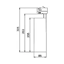 Brumberg 3-faset spot MAXI rund, svingbar IP20, hvid 