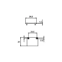 Brumberg Endestykke PEPA FLAT flad, lukket, sort