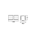 Brumberg track PEPA FLAT - 100CM flat, DALI controllable, black matt