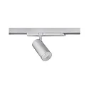 3-phase spot TRAXX MICRO round, rotatable IP20, silver dimmable
