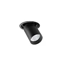 ceiling recessed luminaire TRAXX MICRO swivelling, rotatable, direct IP20, black dimmable