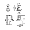 ceiling recessed luminaire TRAXX MICRO swivelling, rotatable, direct IP20