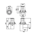 ceiling recessed luminaire TRAXX MINI swivelling, rotatable, direct IP20