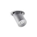 ceiling recessed luminaire TRAXX MIDI swivelling, rotatable, direct IP20, silver dimmable