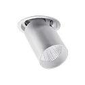 Spot TRAXX MAXI rund, svingbar, drejelig, omskiftelig LED IP20, sølv 