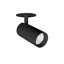 Spot TRAXX MINI rund, svingbar, drejelig, omskiftelig LED IP20, sort 