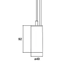 Brumberg Pendel TRAXX MICRO rund, omskiftelig LED IP20, hvid 
