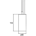Brumberg Pendel TRAXX MINI rund, omskiftelig LED IP20, hvid 